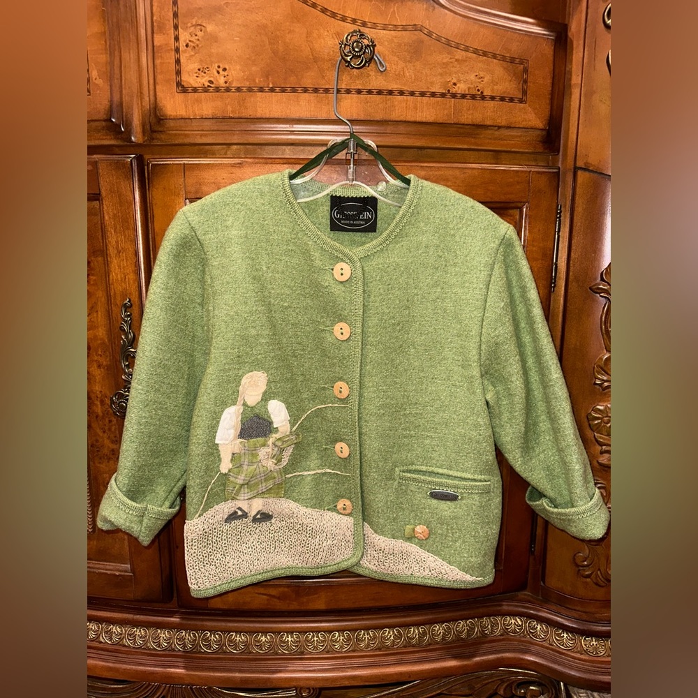 Giesswein - Wool Jacket - Collectible - Vintage - Toddler Size 6 - Green